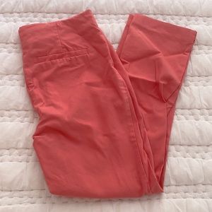 Crosby. Coral Cropped Ankle Capri Straight Pants